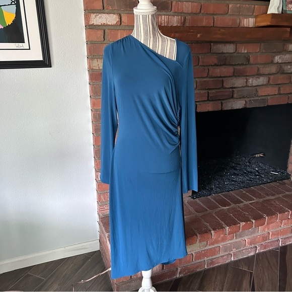 NWT Universal Standard Jersey Cinched Dress in Midnight Rain Sz XS - Picture 5 of 11